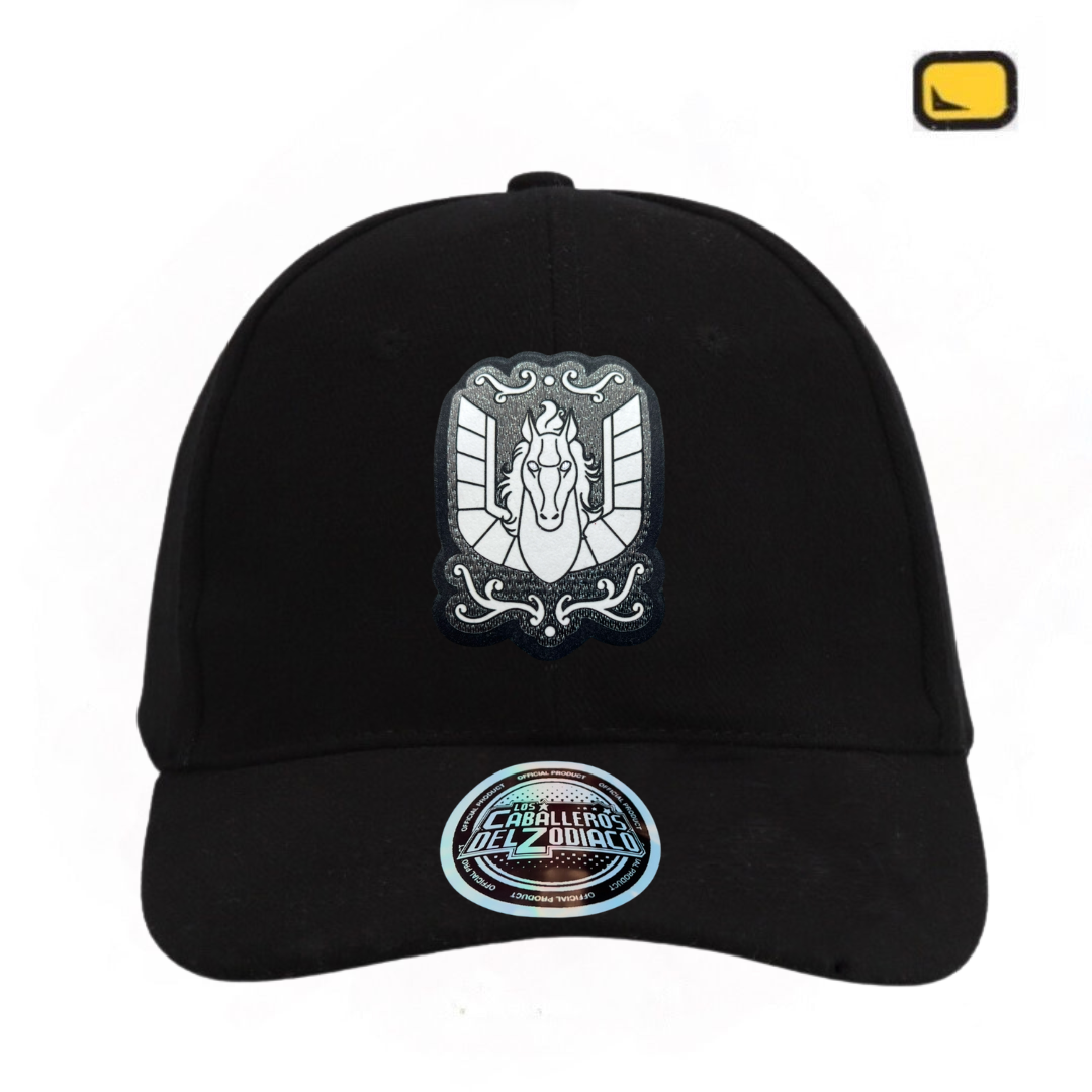 Gorra Los Caballeros del Zodiaco Caja de Pandora Pegaso Negra