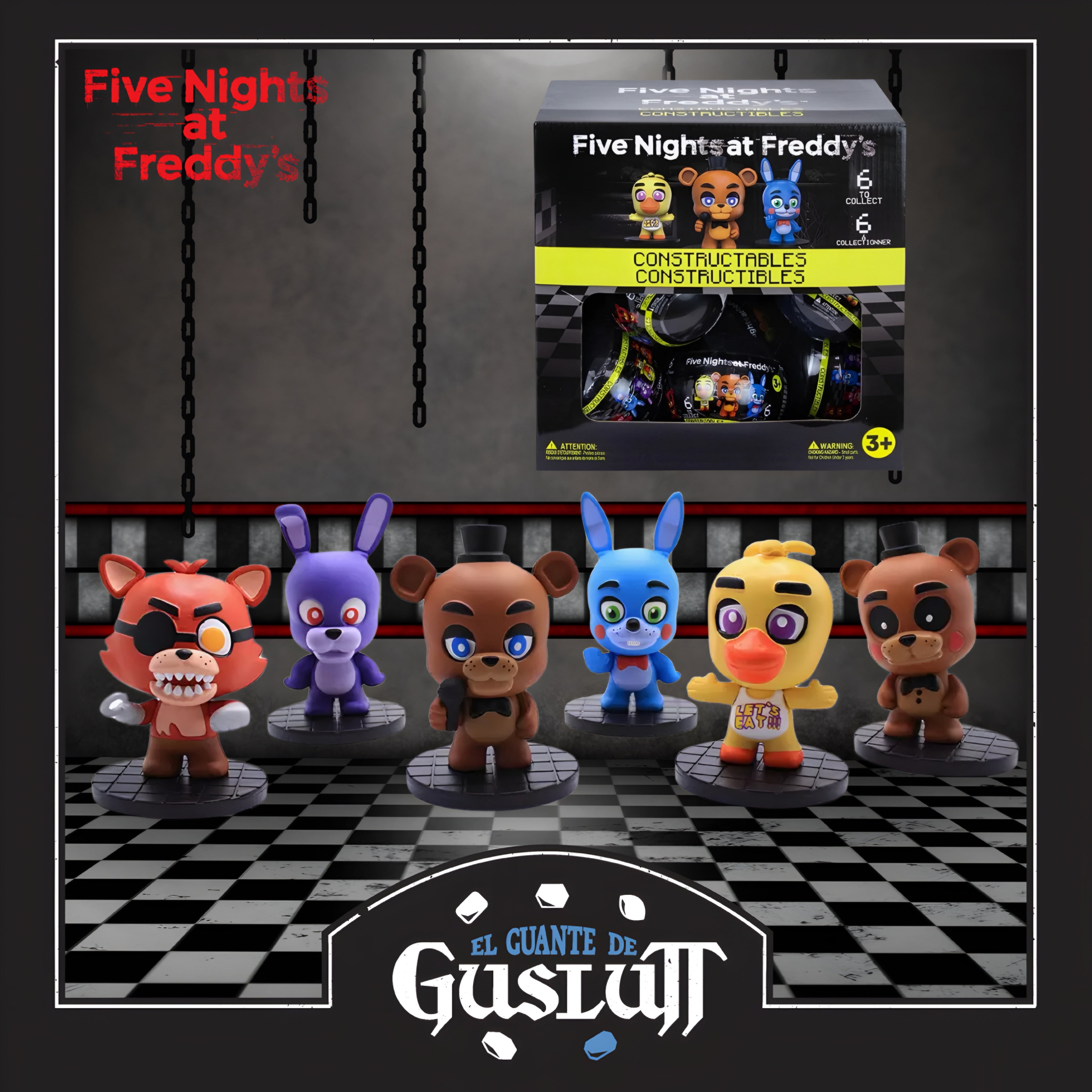 Mini Figura Five Nights at Freddy’s (Construible al azar)