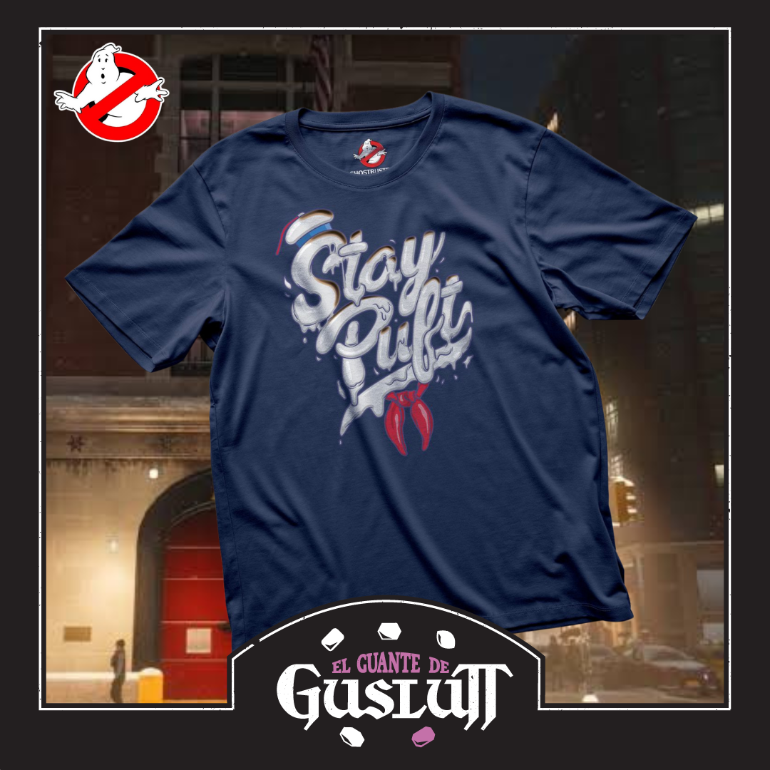 Playera Ghostbusters “Burnt Stay Puft” Azul Marino