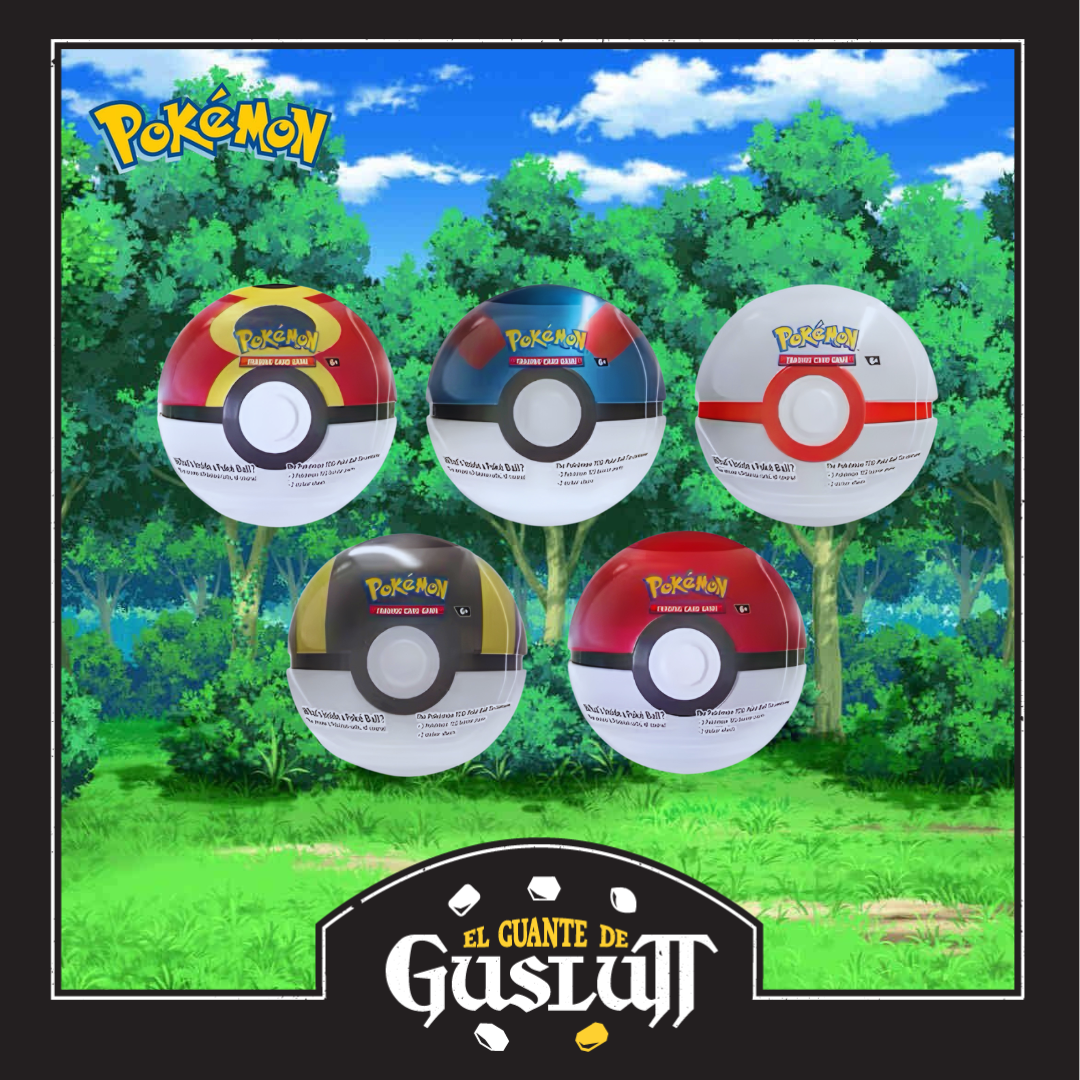 TCG Pokémon Pokeball Tin Edición Español (Pokebola al azar)