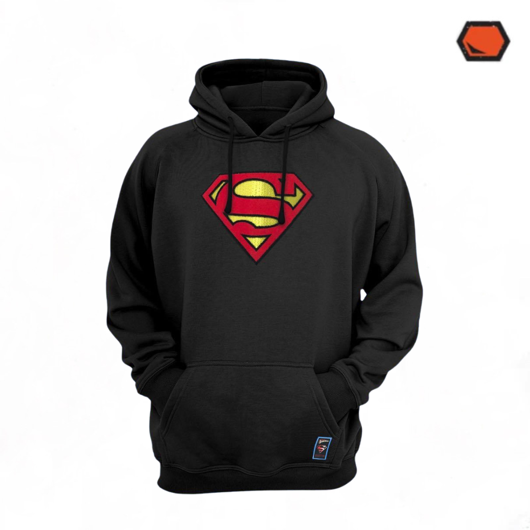 Hoodie DC Comics Superman Logo Clásico Negra