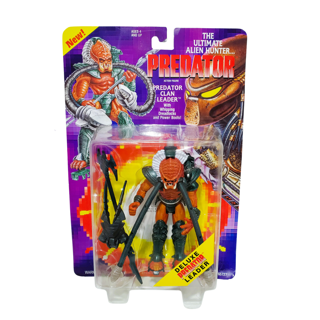 Figura Retro Kenner Clan Leader Predator con acción de ataque