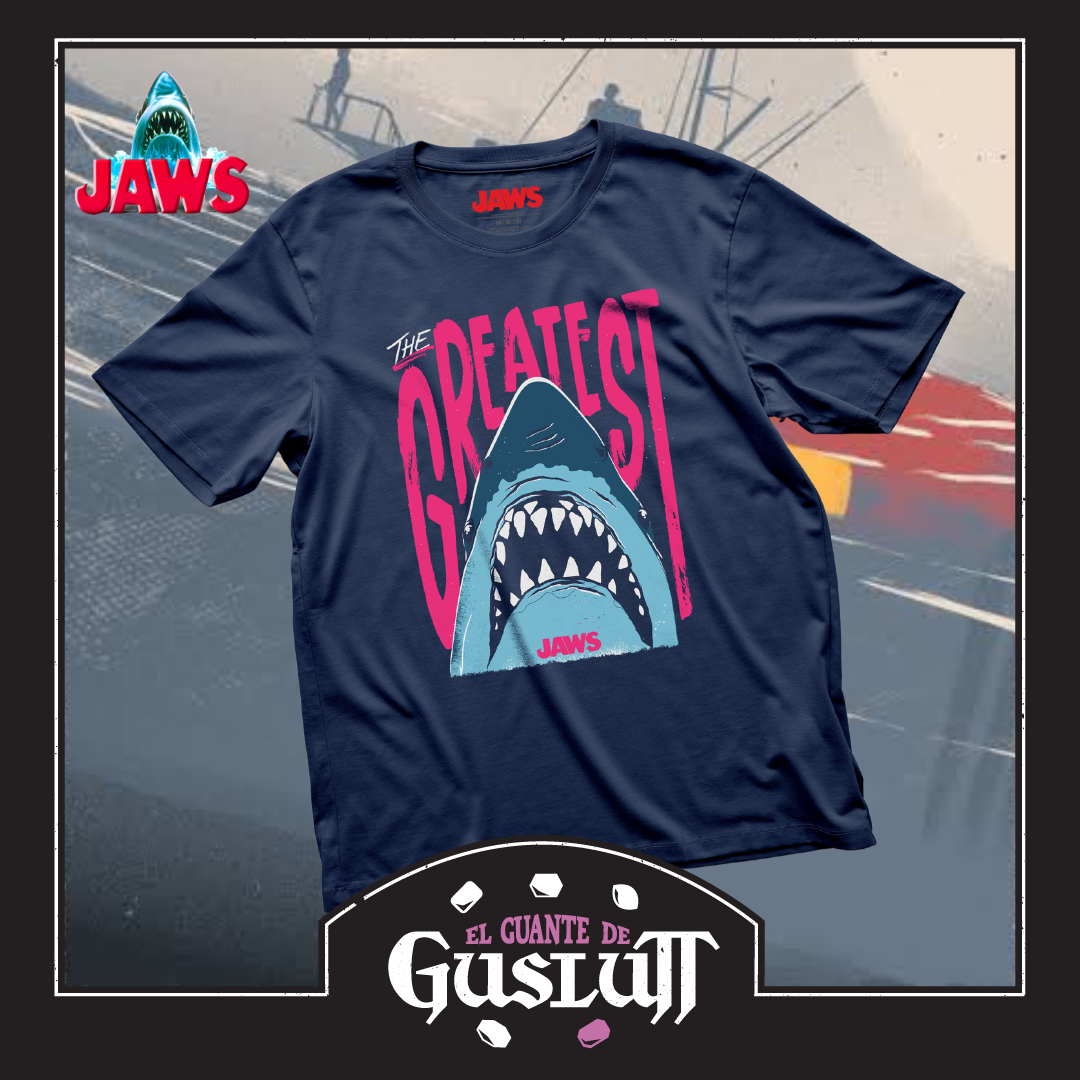 Playera Jaws “The Greatest” Azul Marino