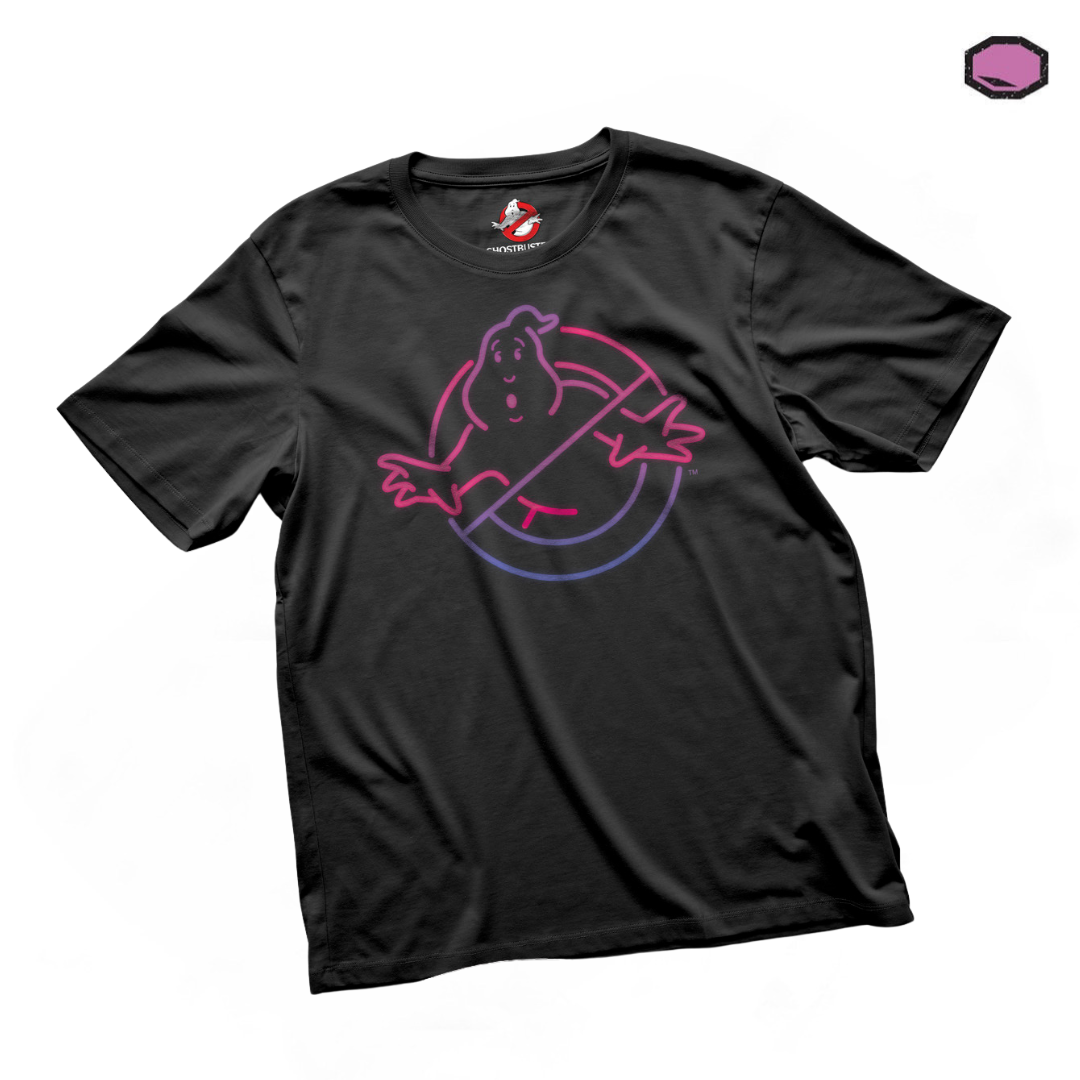Playera Los Cazafantasmas Logo Stroke Negra