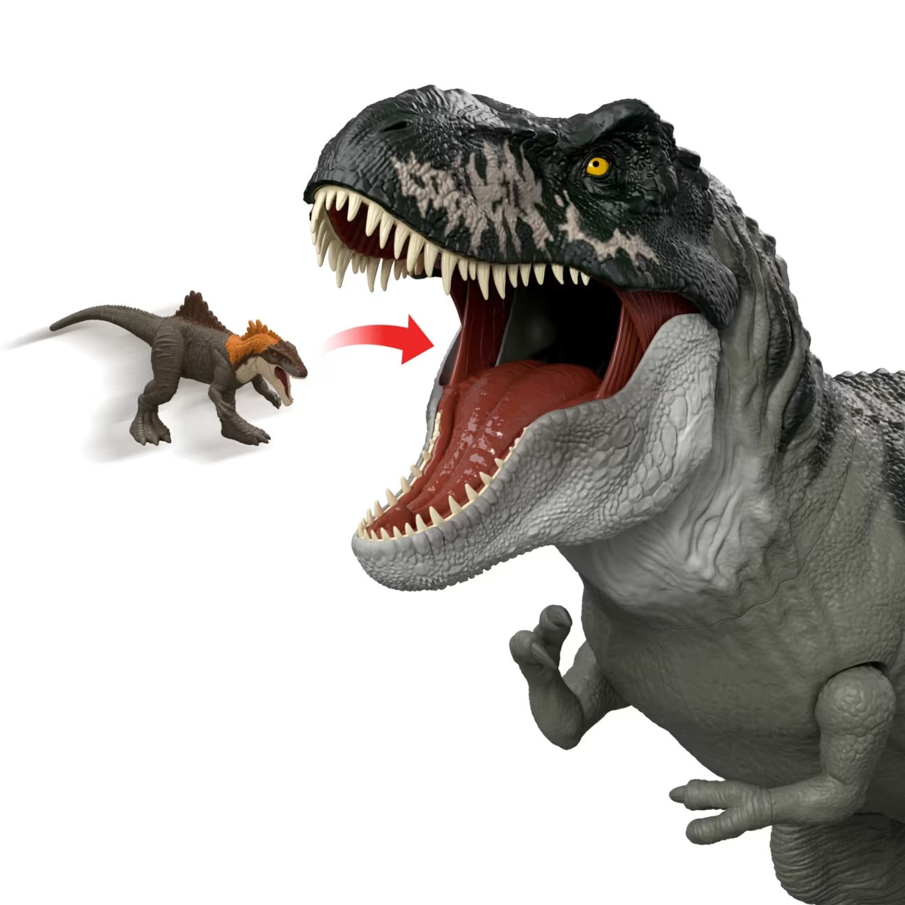 Figura Súper Colosal Jurassic World Rebirth Tyrannosaurus Rex