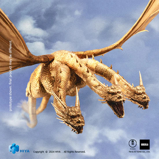 Figura Hiya Toys Godzilla vs King Ghidorah Versión 1991 Escala 1/10