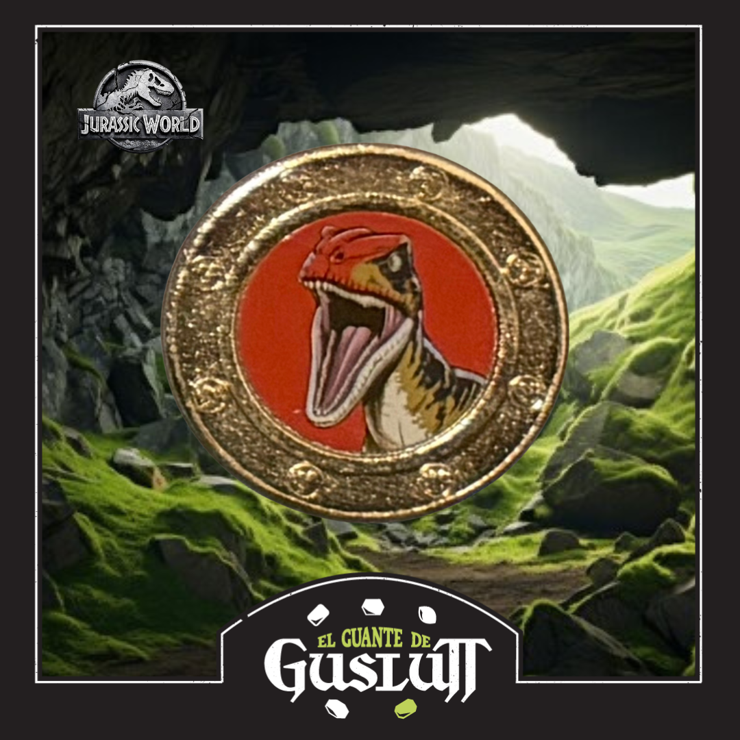 Moneda Conmemorativa Jurassic World Versión Velociraptor Edición Limitada