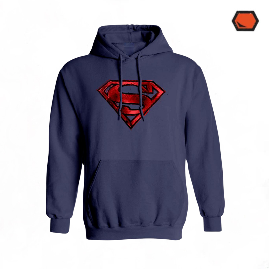 Hoodie DC Comics Logo Superman Azul Marino