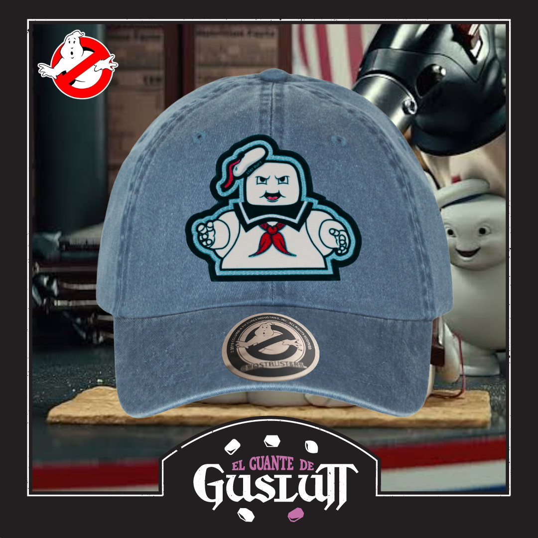 Gorra Los Cazafantasmas Stay Puft Azul Tipo Deslavada