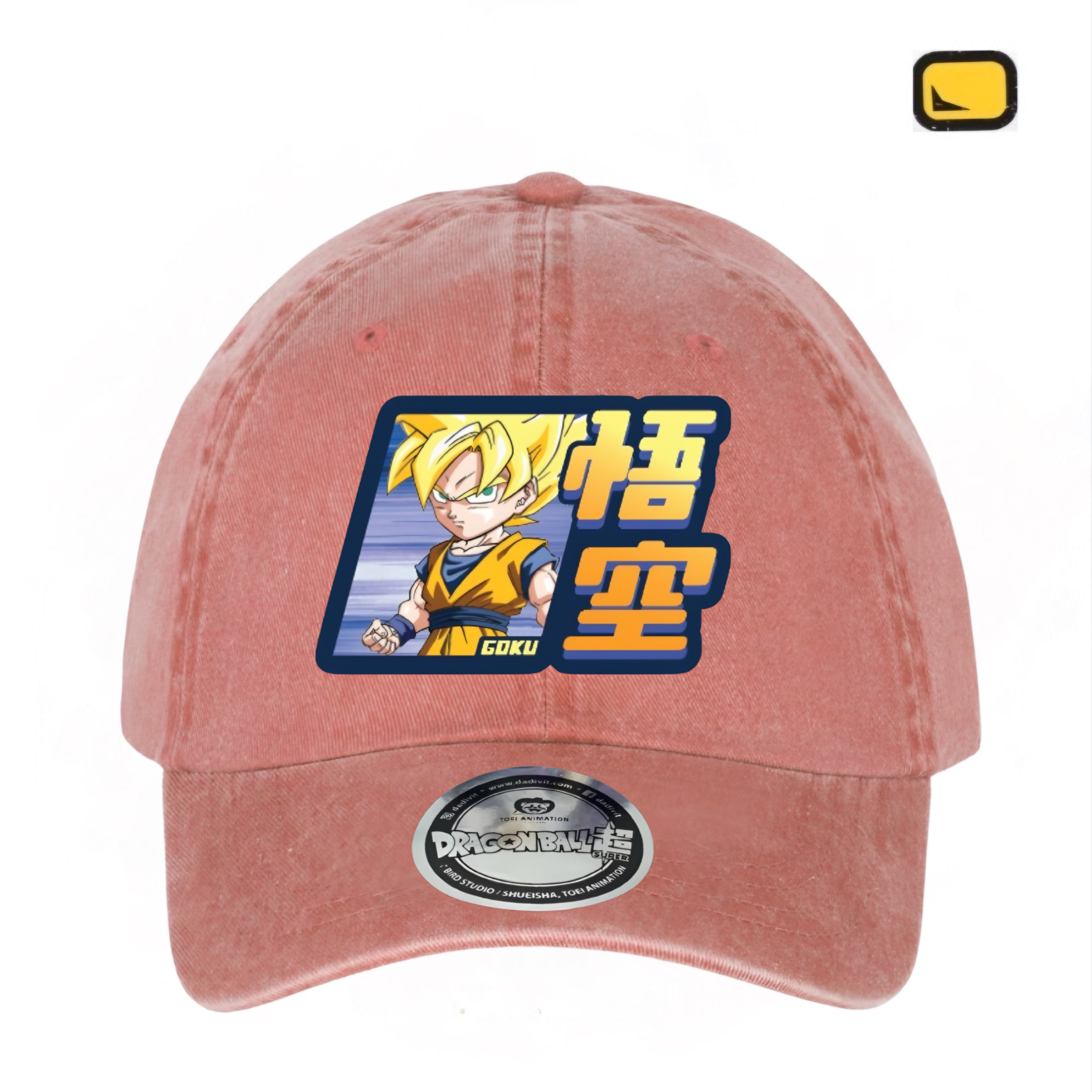 Gorra Dragon Ball Z Chibi Super Saiyan Goku Naranja Tipo Deslavada