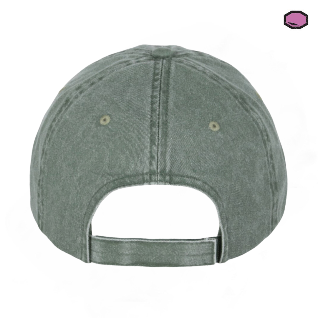 Gorra Universal Monsters The Invisible Man Logo Clásico Verde/Beige Tipo Deslavada