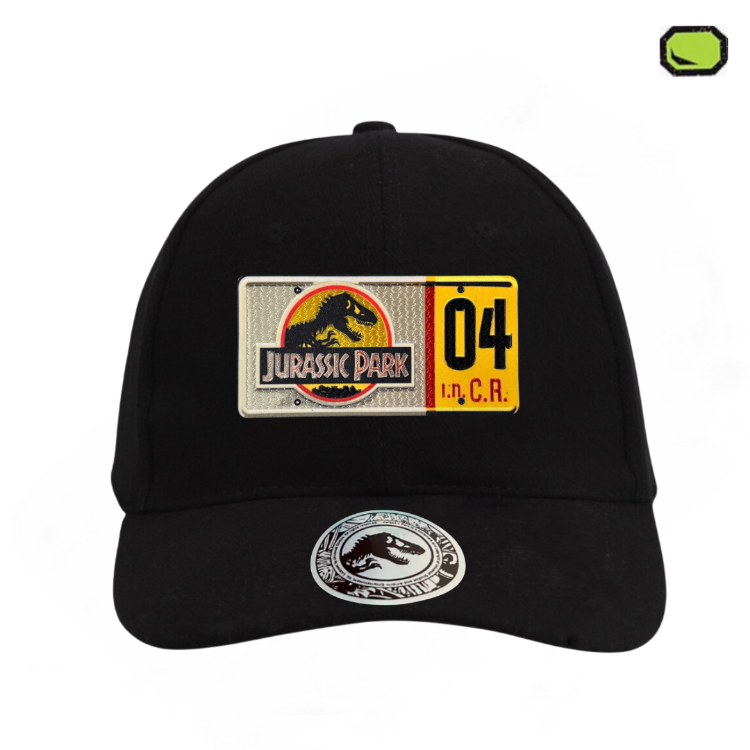 Gorra Jurassic Park License Plate Negra