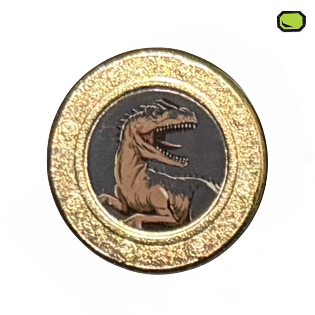 Moneda Conmemorativa Jurassic World Versión Allosaurus Edición Limitada