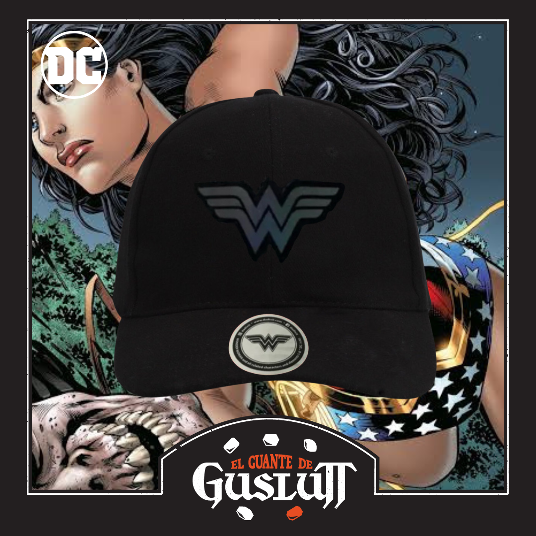 Gorra DC Comics Wonder Woman Logo Iridiscente Negra