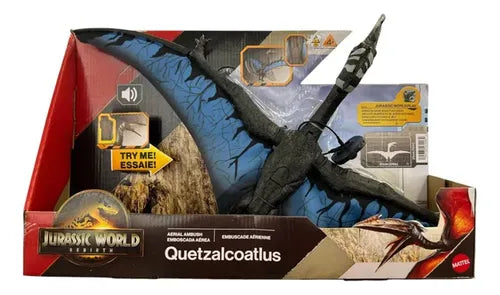 Figura Jurassic World Rebirth Quetzalcoatlus con Acción de Batalla y Sonido