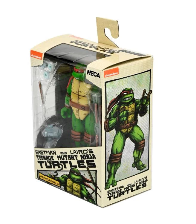 Figura NECA Teenage Mutant Ninja Turtles Michelangelo Edición Mirage Comics