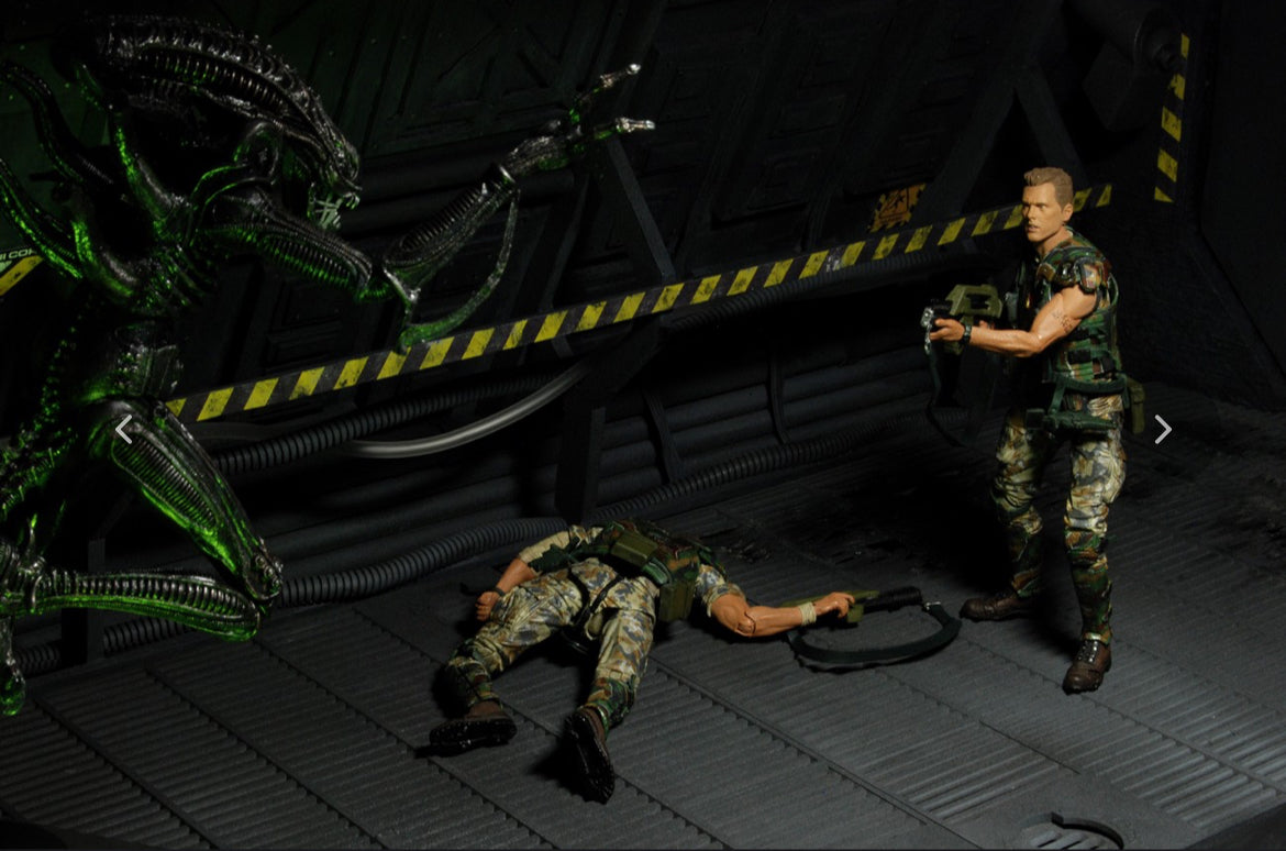 Figura NECA Aliens Serie 1 Xenomorph Warrior Versión Café