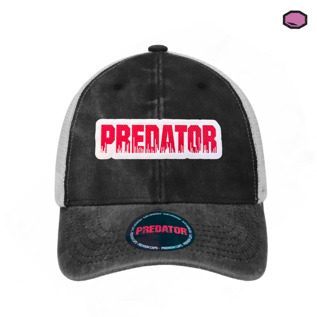Gorra Predator “Classic Logo” Gris-Blanca Trucker
