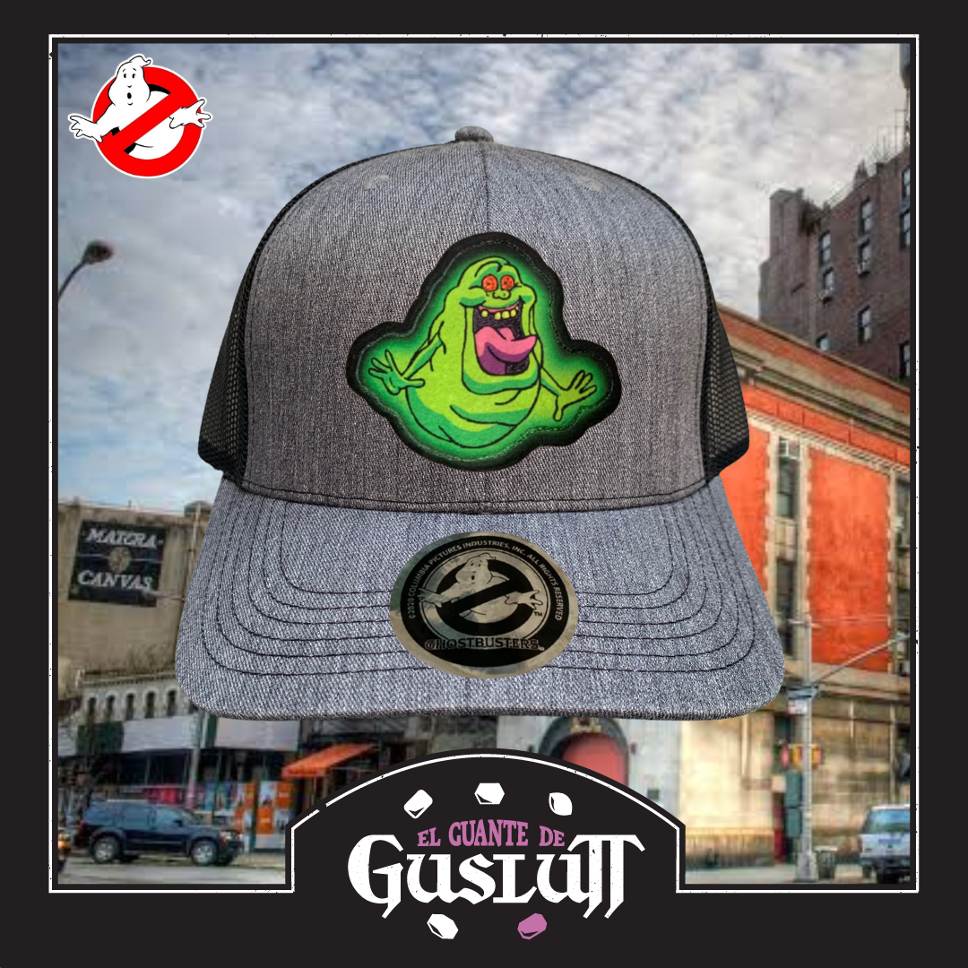 Gorra Los Cazafantasmas Slimer Gris/Negra Tipo Trucker Premium