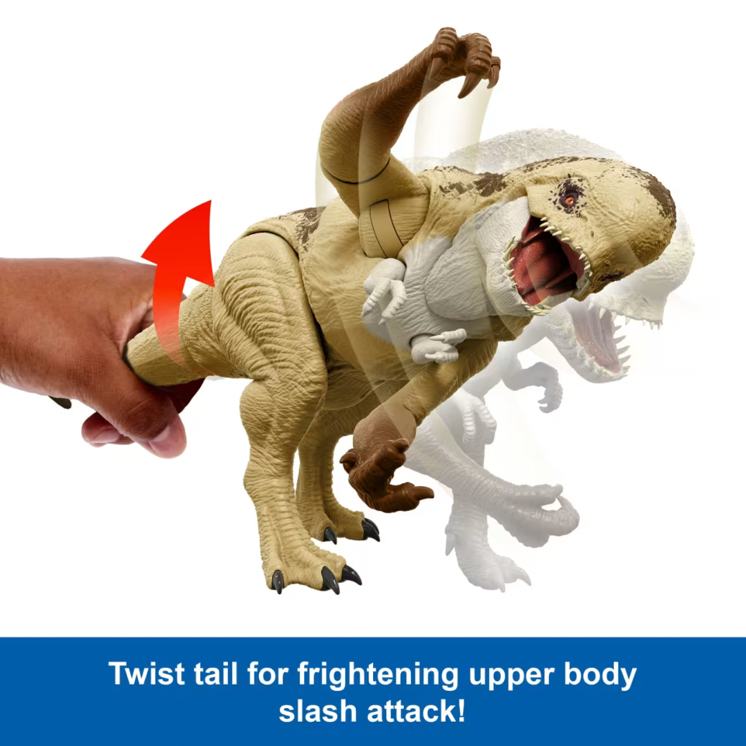 Figura Jurassic World Rebirth Distortus Rex con Acción de Batalla y Sonido