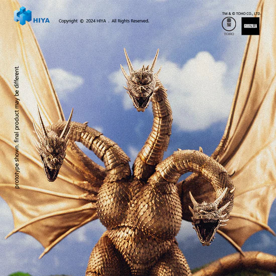 Figura Hiya Toys Godzilla vs King Ghidorah Versión 1991 Escala 1/10