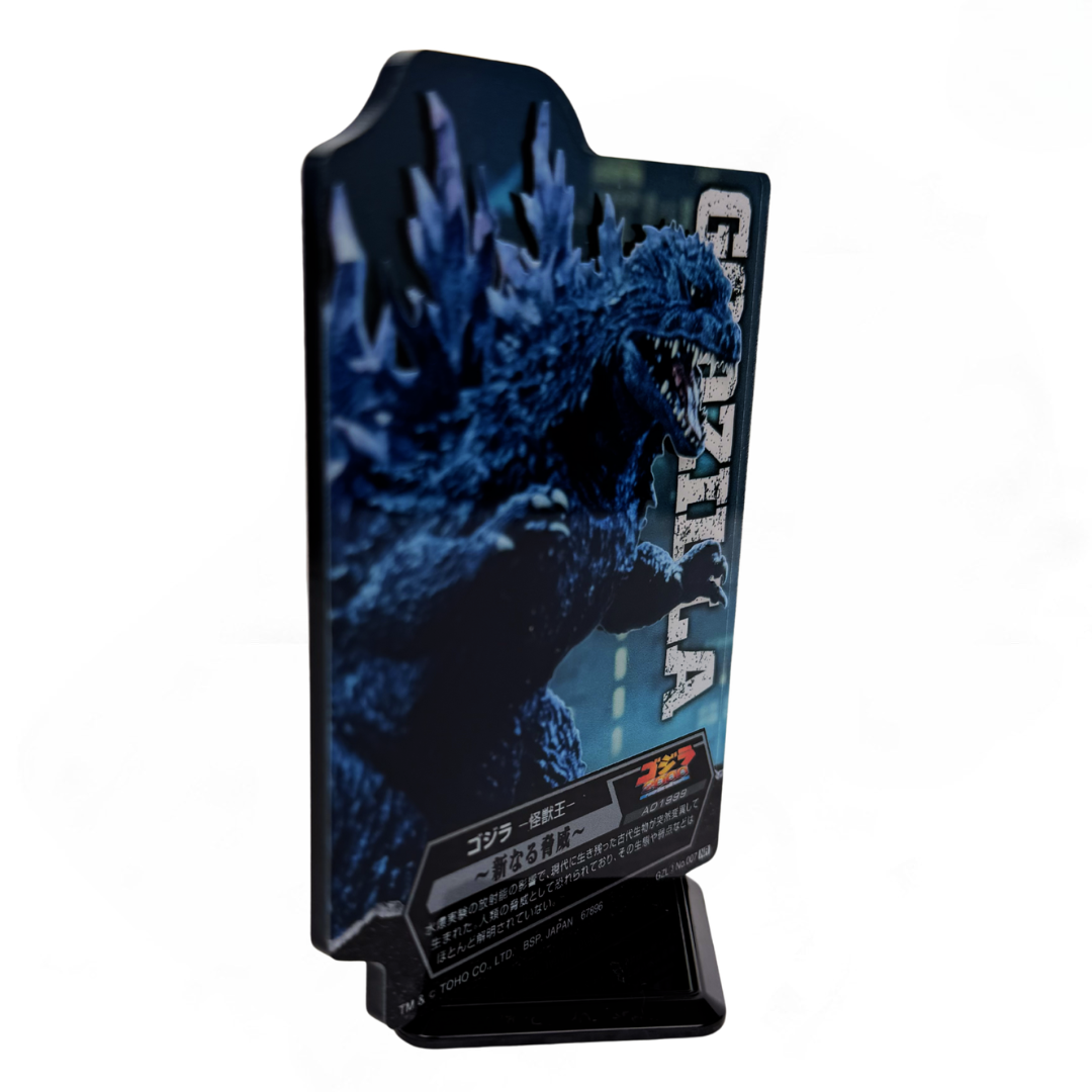 Tarjeta Acrílica con base Godzilla Millenium(1999) Versión Japonesa