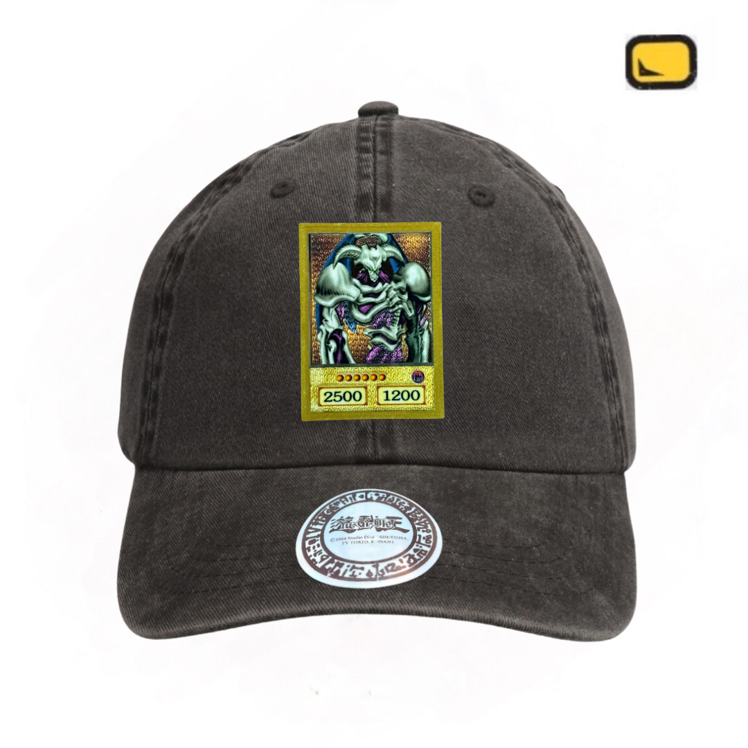 Gorra Yu-Gi-Oh! Convoco al Cráneo Gris Tipo Deslavada