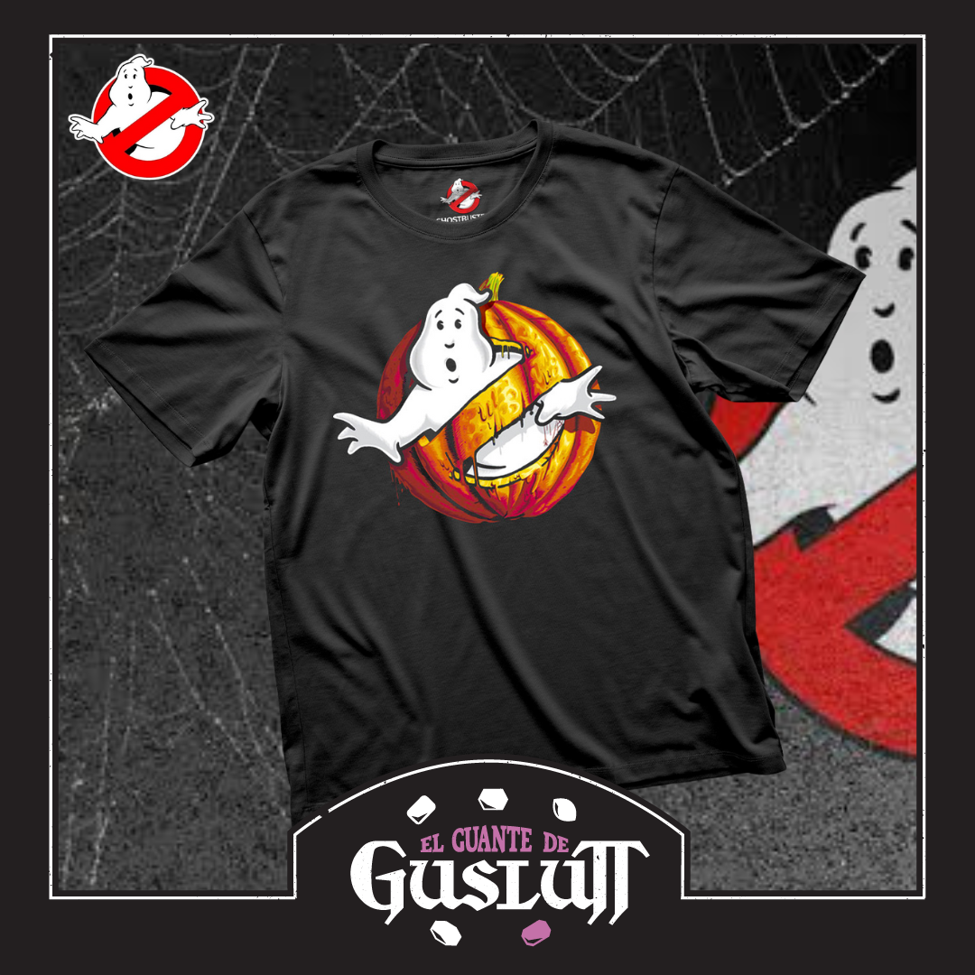 Playera Los Cazafantasmas Logo Calabaza Negra