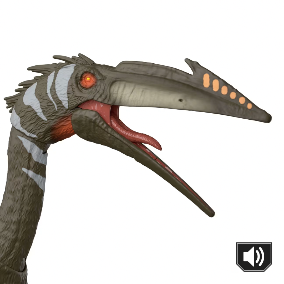 Figura Jurassic World Rebirth Quetzalcoatlus con Acción de Batalla y Sonido