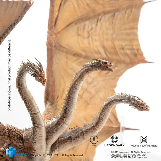 Figura Hiya Toys Godzilla King of the Monsters King Ghidorah Versión 2019 Escala 1/10