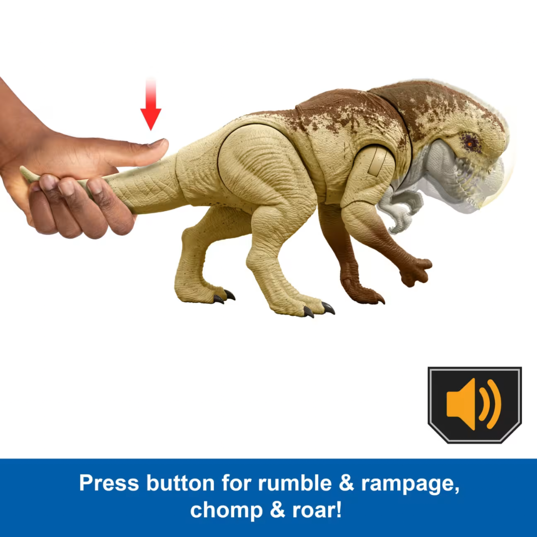 Figura Jurassic World Rebirth Distortus Rex con Acción de Batalla y Sonido