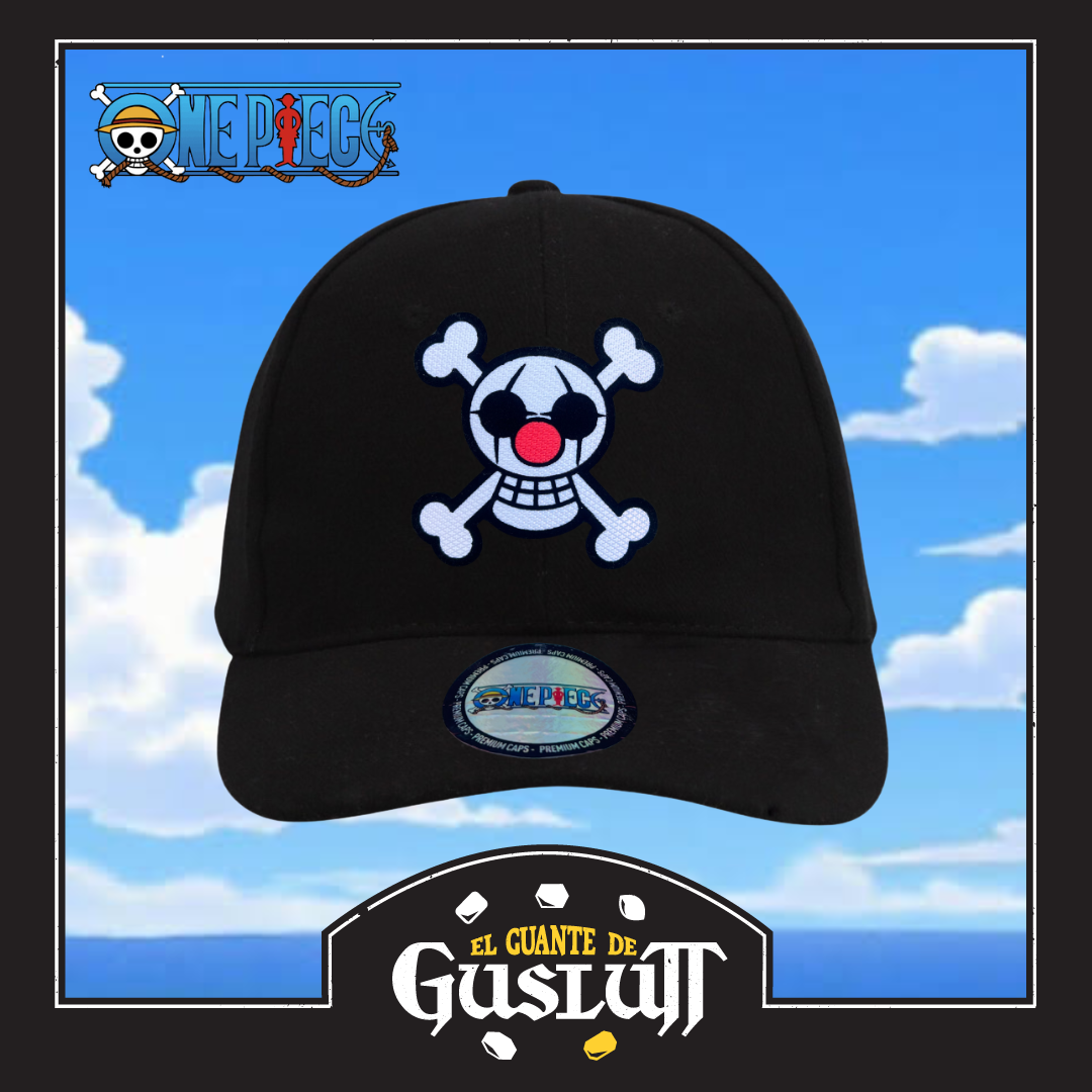 Gorra One Piece Bandera Buggy El Payaso Estrella Negra