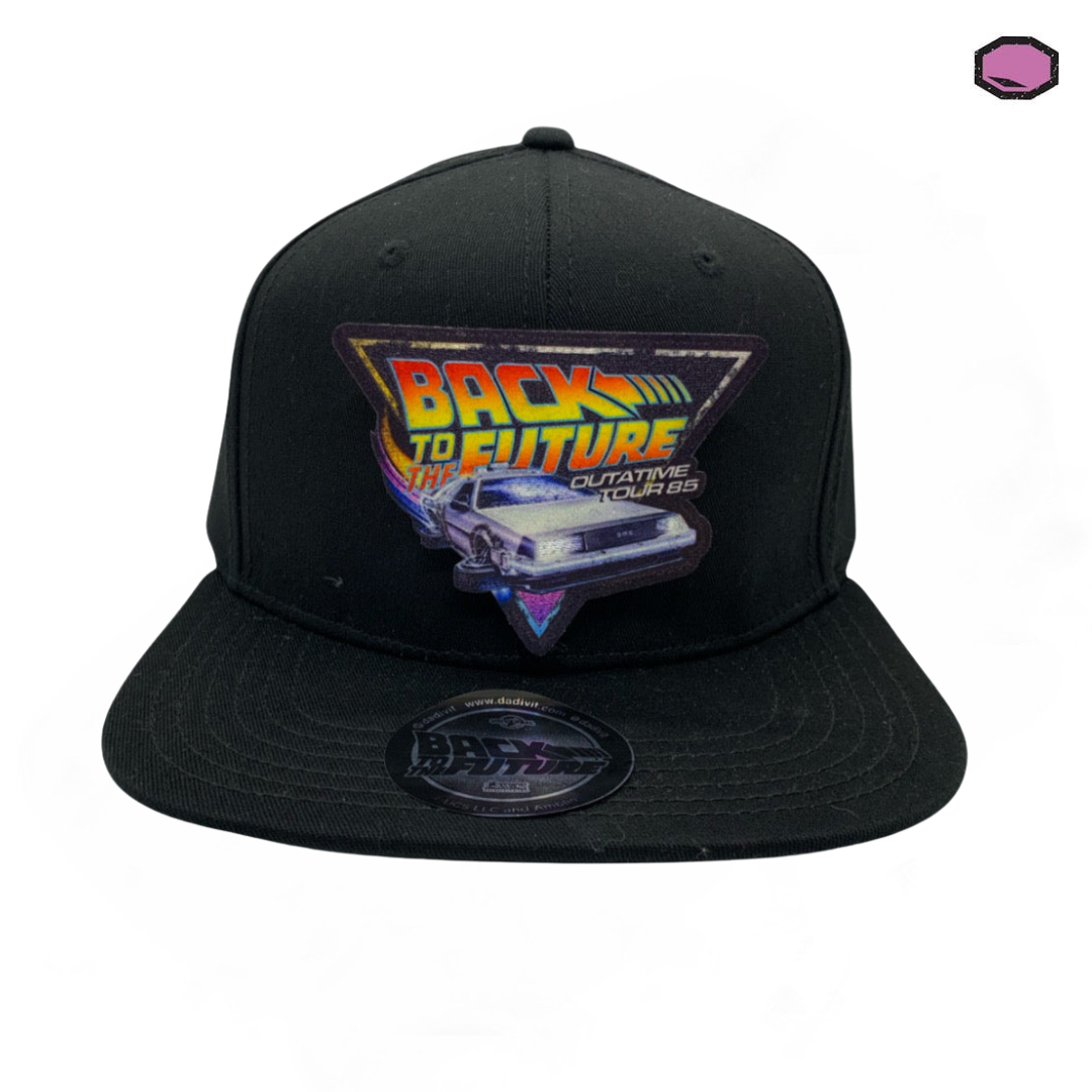 Gorra Back to the Future Outatime Tour 85 Snapback Negra