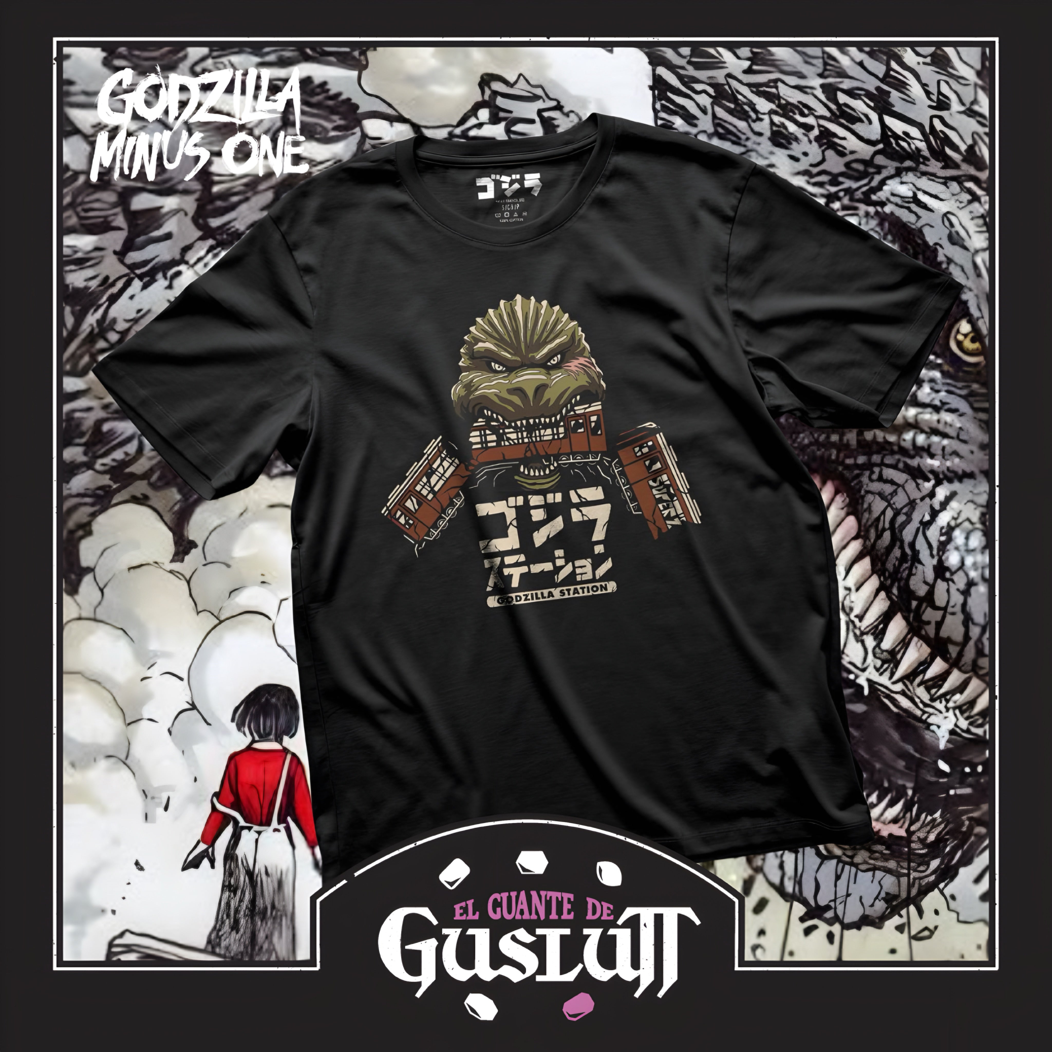 Playera Godzilla Minus One Negra