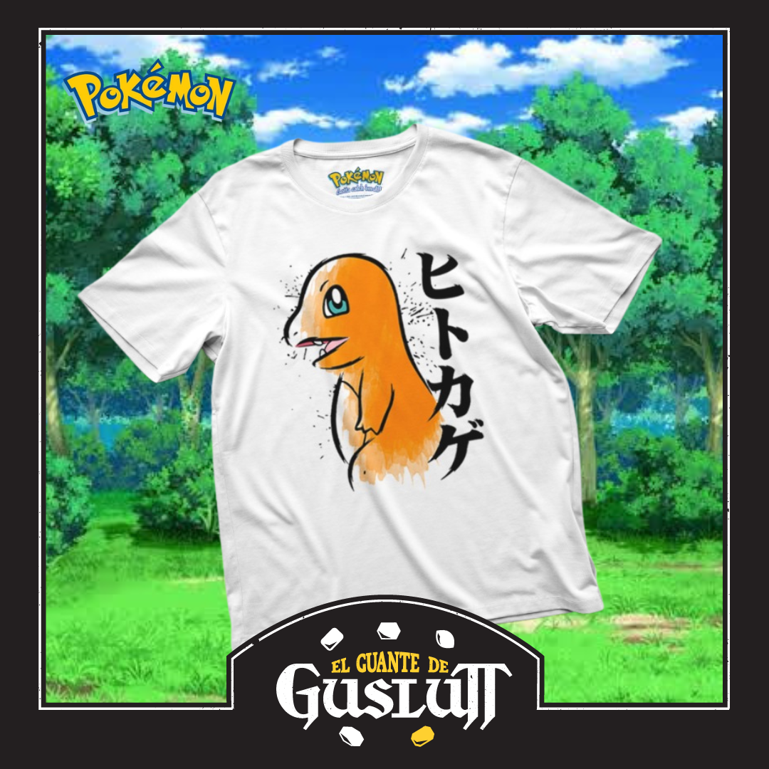 Playera Pokémon “Charmander” Blanca