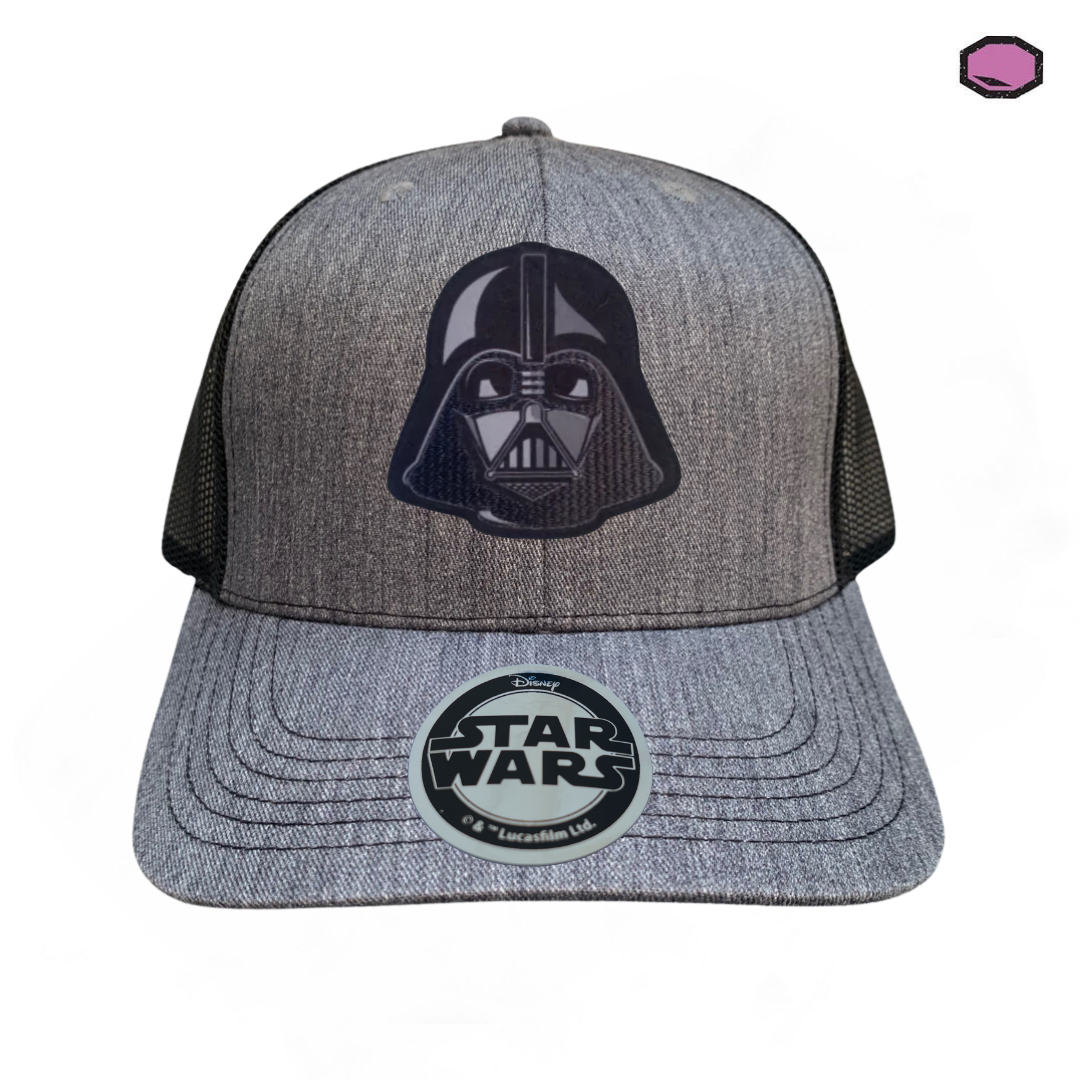 Gorra Star Wars Darth Vader Sith Lord Gris/Negra Tipo Trucker Premium