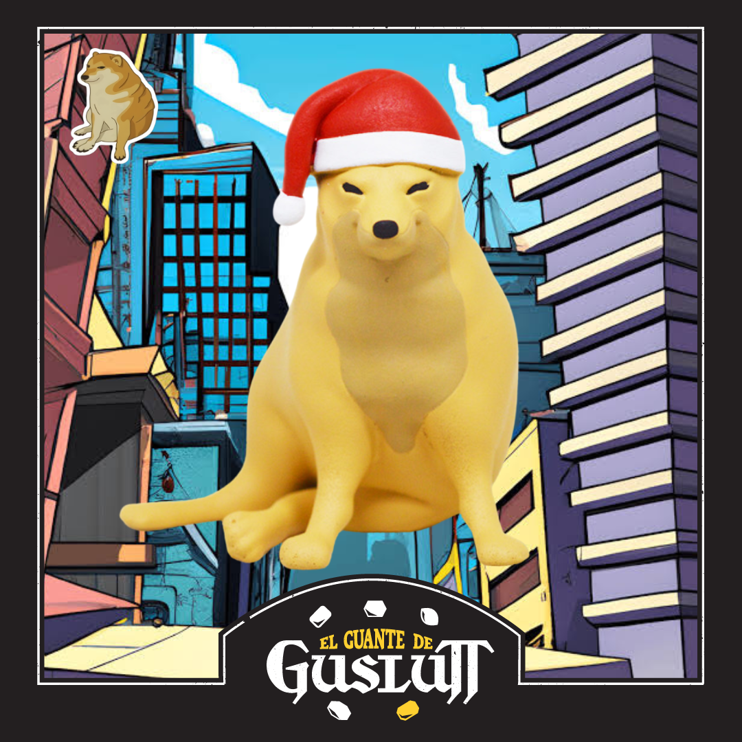 Figura Cheems Santa Claus