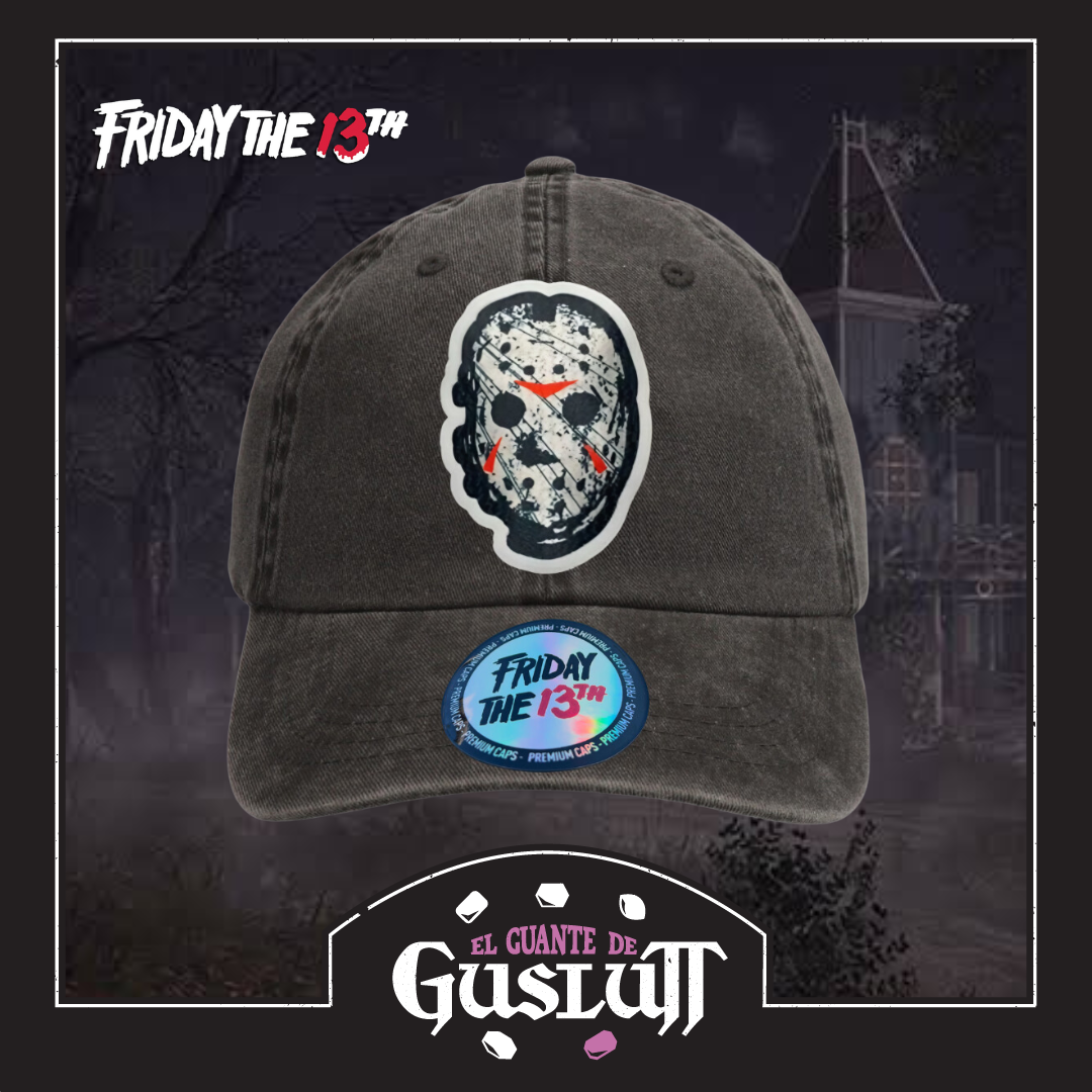 Gorra Friday the 13th Jason Voorhees Gris Tipo Deslavada