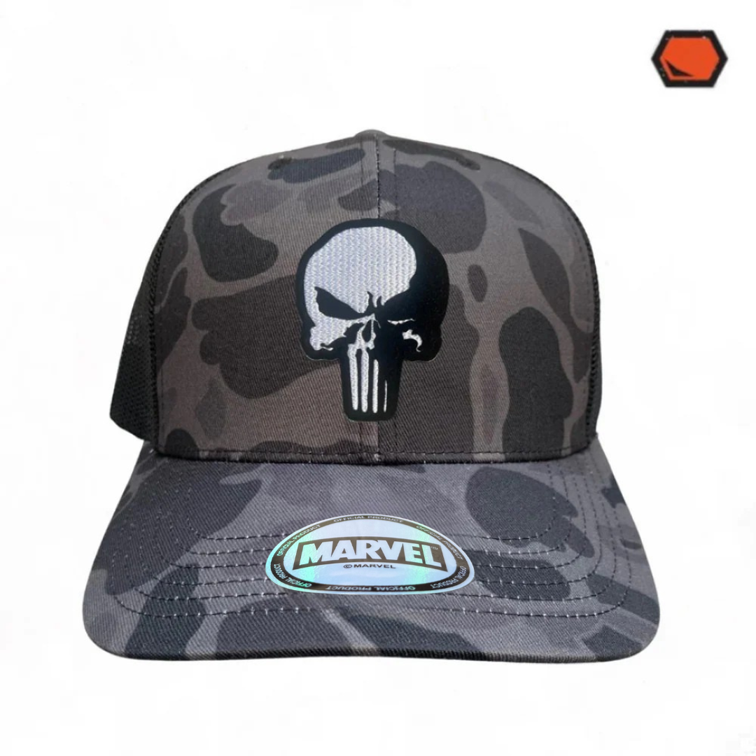 Gorra Marvel The Punisher Camo Tipo Trucker Premium