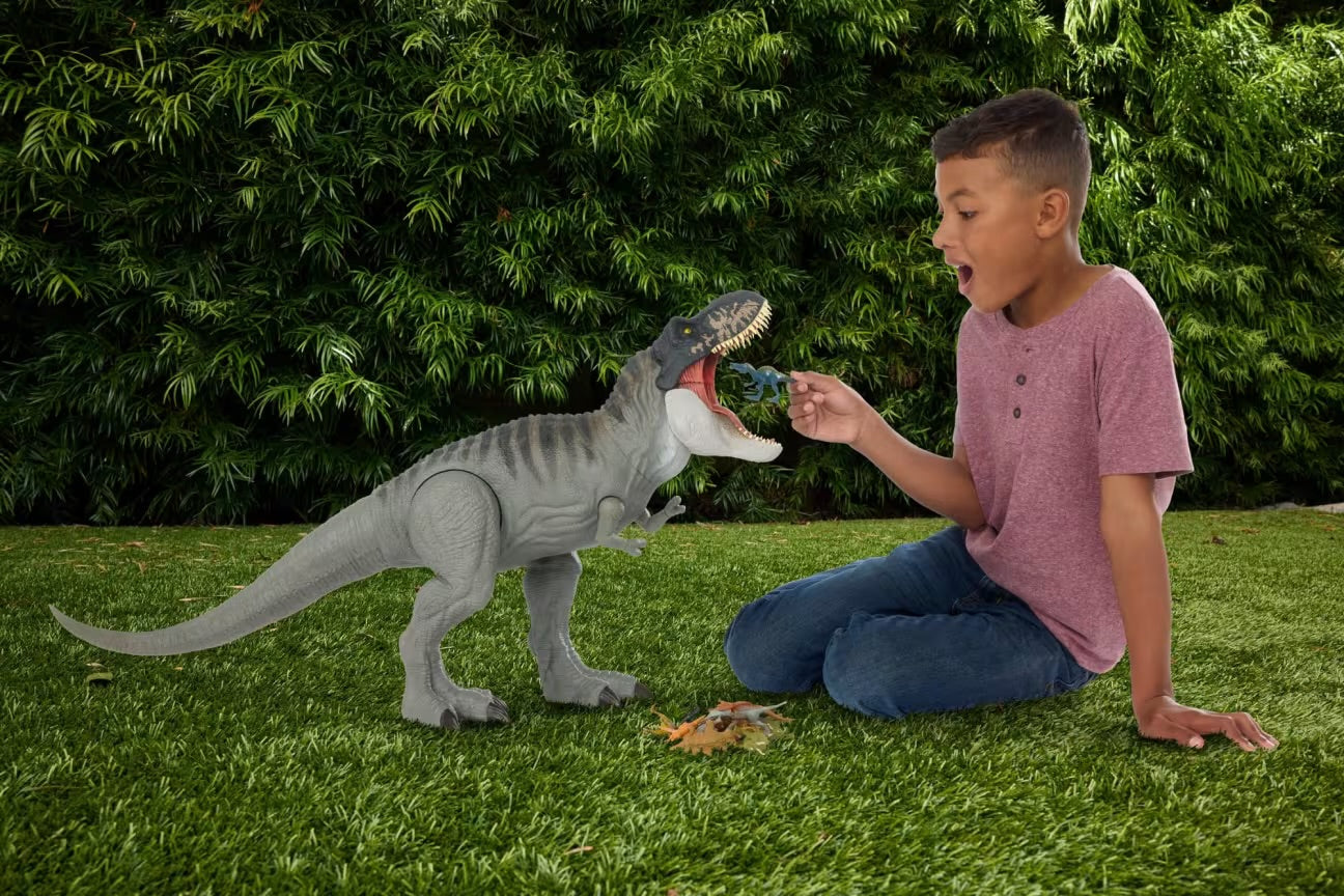 Figura Súper Colosal Jurassic World Rebirth Tyrannosaurus Rex