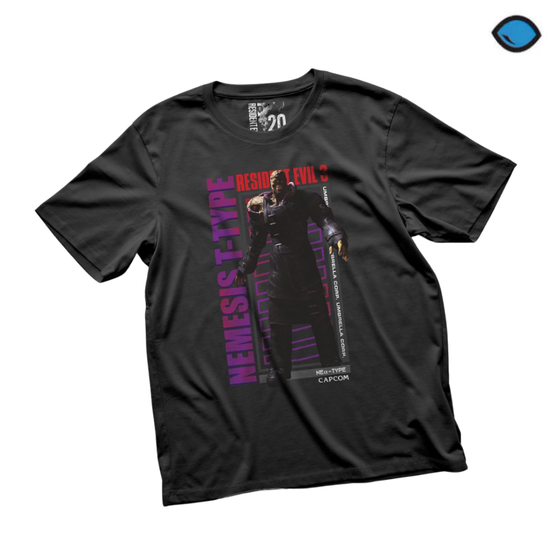 Playera Resident Evil 3 Nemesis T-Type Negra