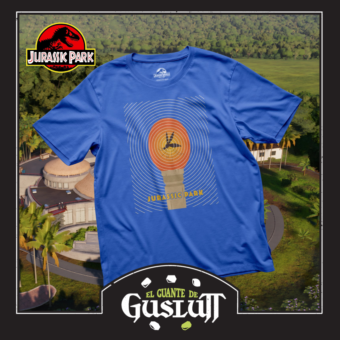 Playera Jurassic Park Mosquito Azul