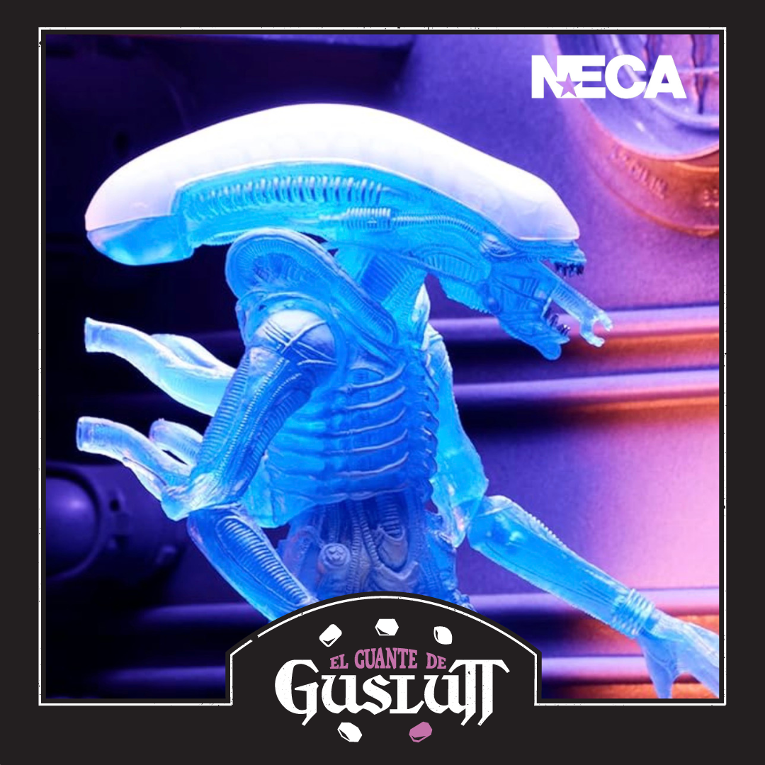 Figura NECA Tributo a Kenner Warrior Alien Versión Azul