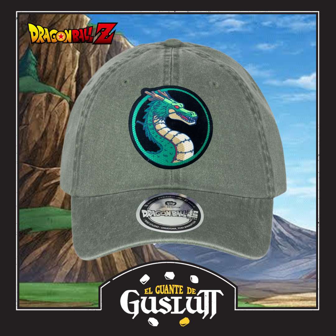 Gorra Dragon Ball Z Shenron Verde Tipo Deslavada