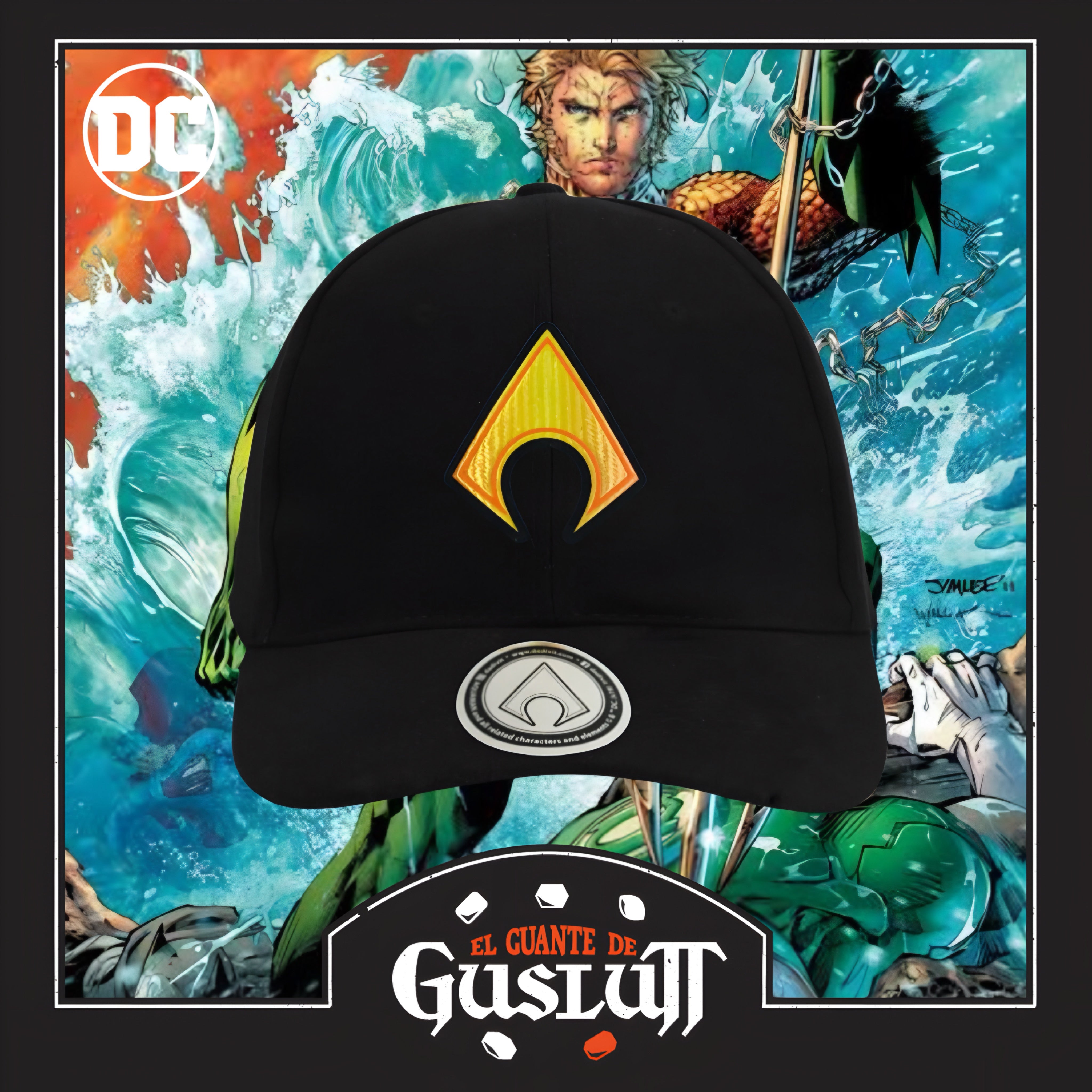 Gorra DC Comics Aquaman Logo Clásico Negra