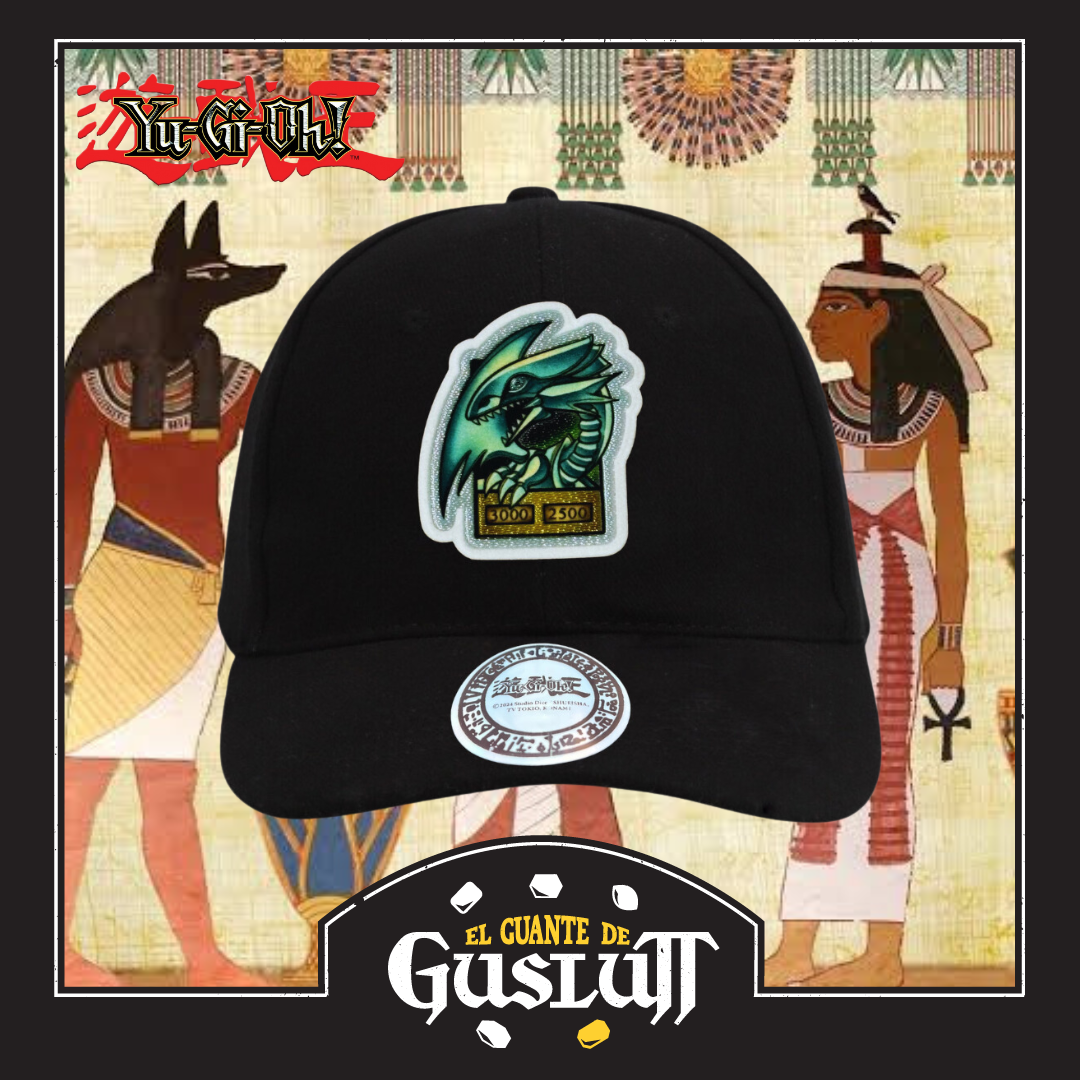 Gorra Yu-Gi-Oh! Dragón Blanco de Ojos Azules Negra