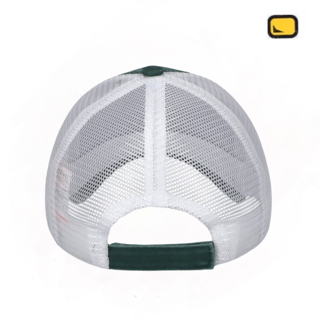 Gorra Demon Slayer: Kimetsu No Yaiba Tanjiro Kamado Verde/Blanca Tipo Trucker Deslavada