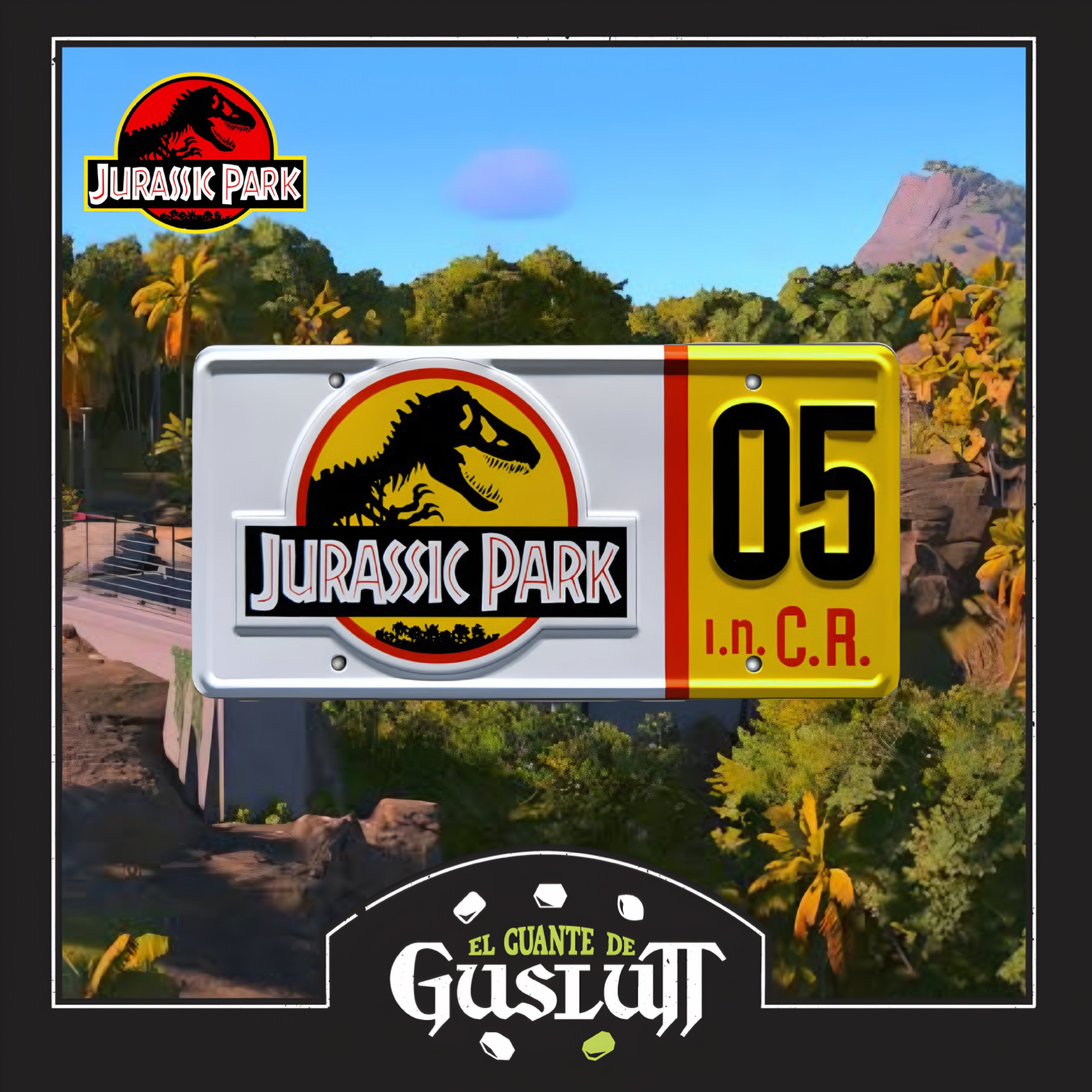 Placa Jurassic Park Ford Explorer XLT 1992 #05