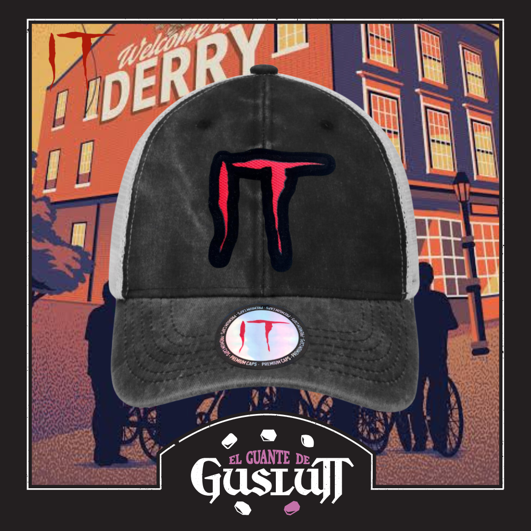 Gorra IT Logo 2017 Gris/Blanca Tipo Trucker Deslavada