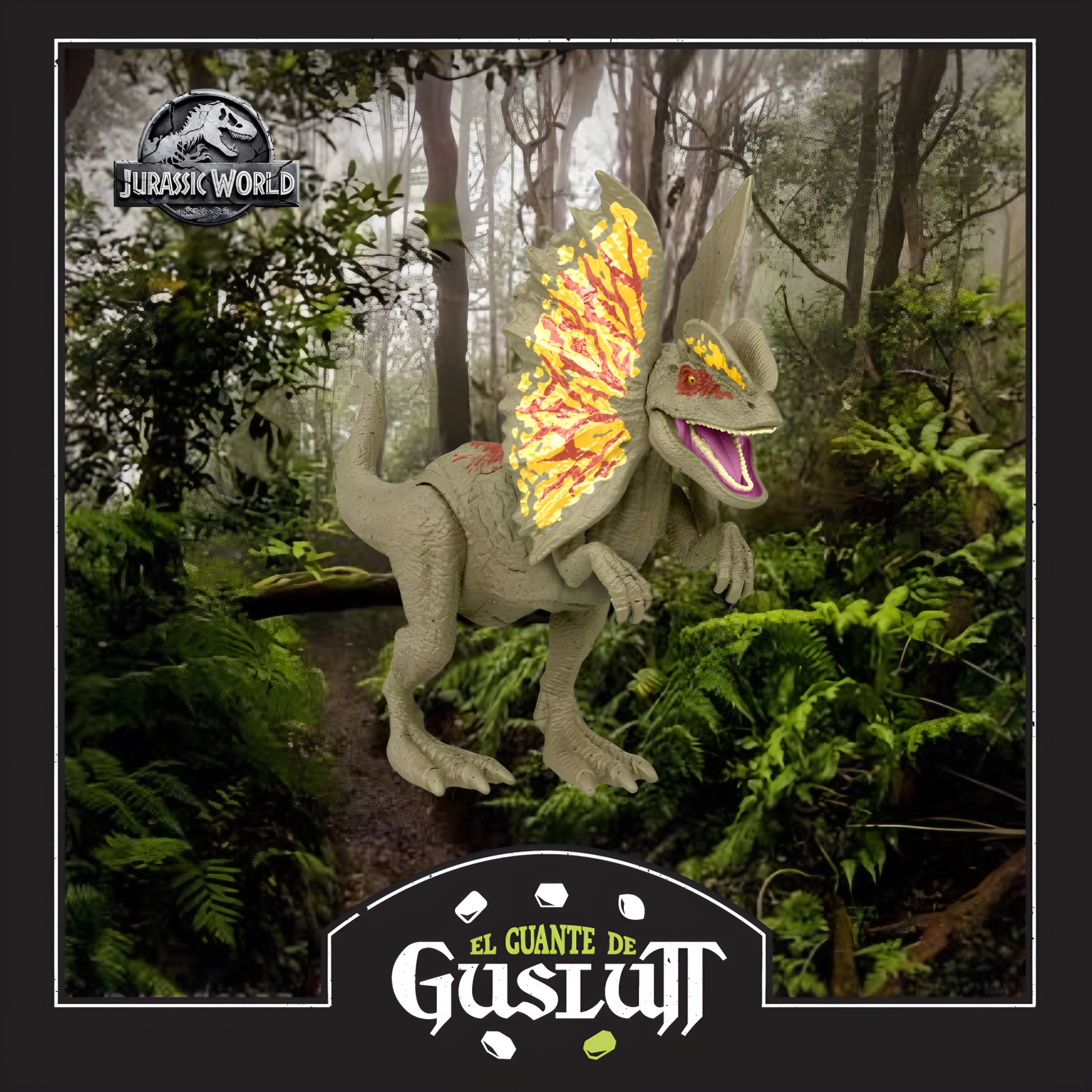 Figura Jurassic World Dilophosaurus con Sonido